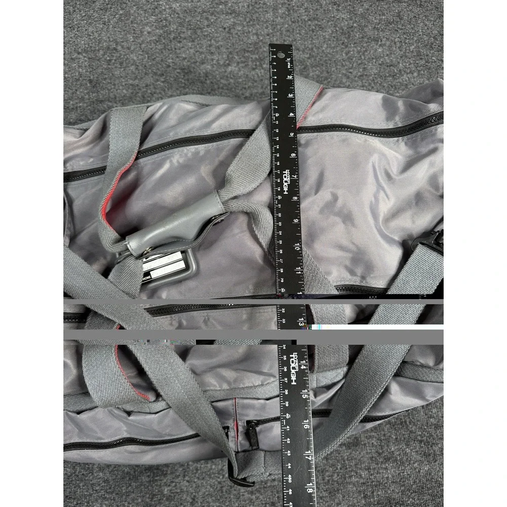 Vintage Members Only Duffel Crossbody Bag Suitcase Unisex Gray